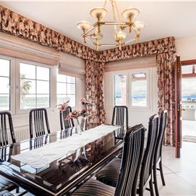 8 Bedroom villa with pool & seaview, near Acharavi, sleeps 16-18